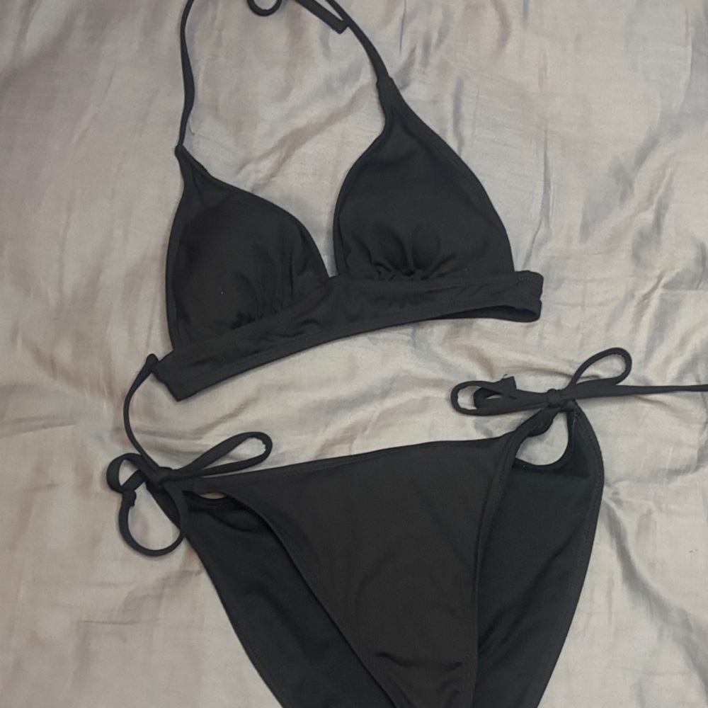 Shade & Shore Classic Black Bikini Set XStop Mbottoms